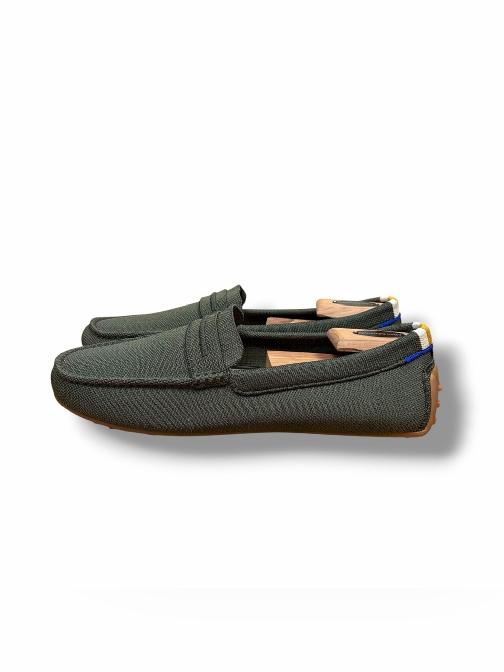 Rothy's The Driver Loafers Slip On Shoes Cypress Green Woman's Sz 12 Clean